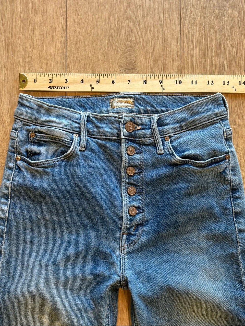 MOTHER The Pixie Dazzler Ankle Fray Shoot To Thrill Size 26 - Picture 14 of 16